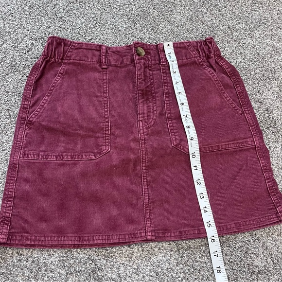 American Eagle Hi Rise A Line Corduroy Mini Skirt NWT - Picture 7 of 10